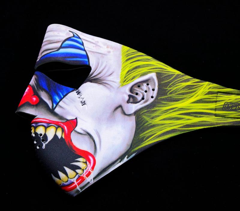 Harewindproof thermal insulation anti-sand mask protective face Skull Devil Clown 3D Cubic Neck Scarf indie