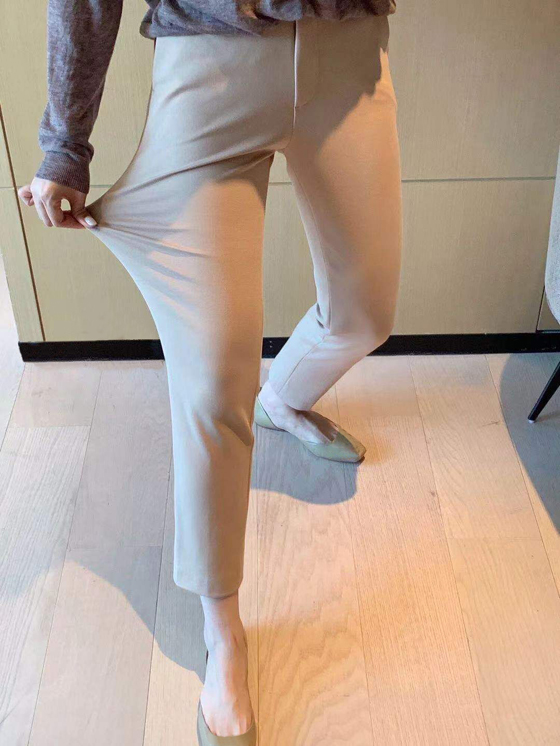 Spot God Pants Stocked With Slim 100 Hitch Three Acetate Fabric Elastic Large 90% Smoke Pipe Pants Casual Pants