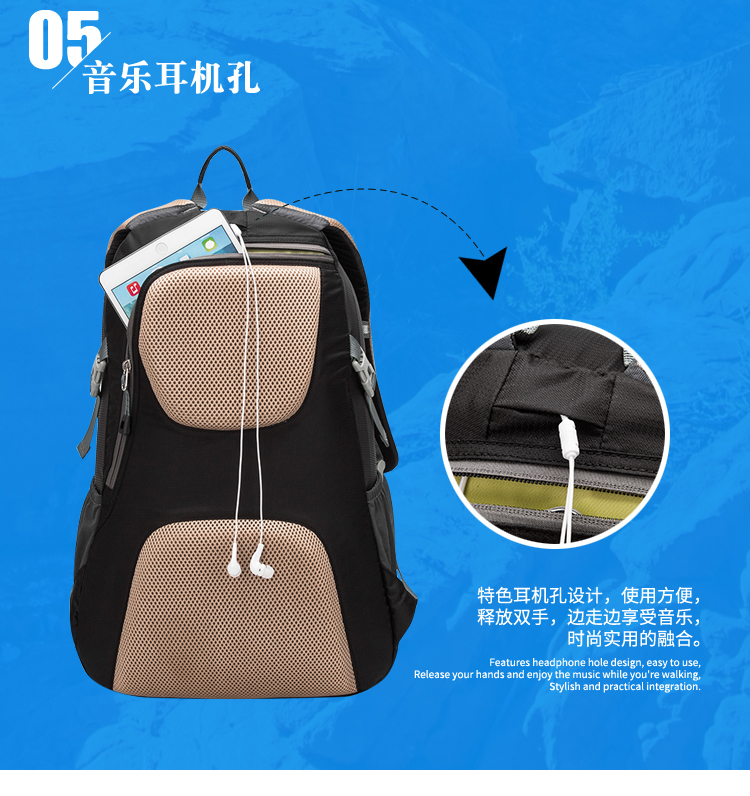 Hoàng gia leo núi túi ánh sáng đa chức năng hàng ngày nam nữ đeo vai du lịch ngoài trời ba lô thủy triều balo đẹp