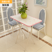 Portable and practical multifunctional square tall dining table cute small square table stall foldable table push Mini