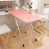 Folding table home fashion long table small table board surface convenient dining table portable table long setting table light