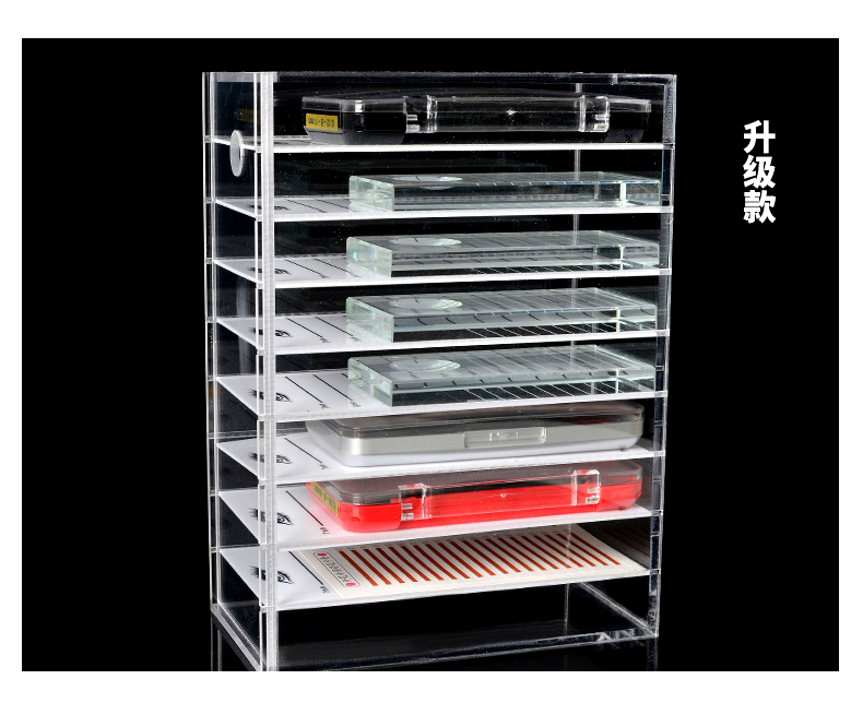 Hộp lưu trữ lông mi cao cấp ghép lông mi hộp hoa acrylic làm đẹp hộp lưu trữ lông mi hoa trà công cụ lông mi - Các công cụ làm đẹp khác kích mí keo