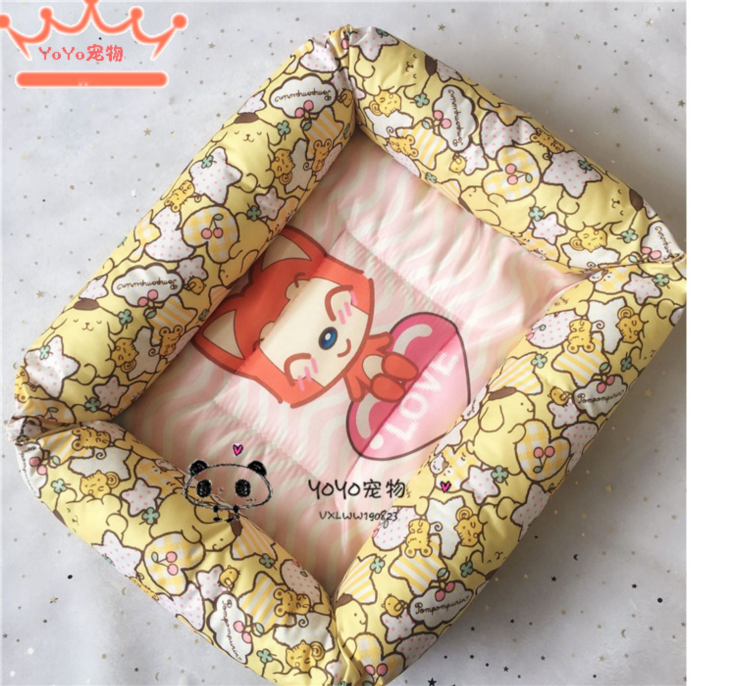 Mùa hè handmade Oxford vải pet tổ băng lụa tơ tằm mèo cào cắn kennel Teddy gấu nệm có thể được giặt bằng máy - Cat / Dog hàng ngày Neccessities Bát cho chó ăn