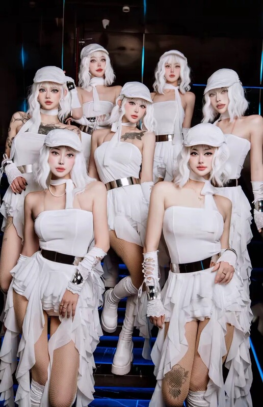 Bar Gogo Performance Costume Sexy Female Dj Singer Nightclub Party White Girl Group Guest Group Ds Lead Dancer Costume