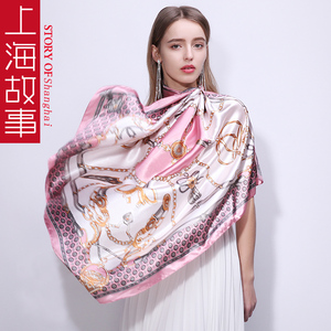 【上海故事】百搭小方巾薄款围巾礼盒装