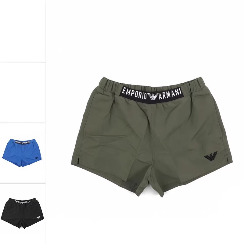 Emporio Armani Ea Armani Men's Eagle Logo Beach Shorts Casual Pants 211761 4R432