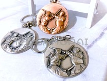 (House of the House) Spot ● Japan System of Sword Road Medal Key Buckle ● Sword Road Perimeter Commemorative Metal Pendant