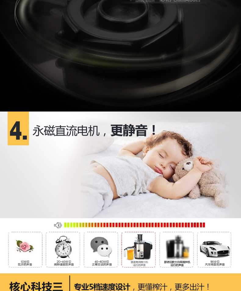 máy ép chậm hongxin Máy ép trái cây kinh doanh hiệu quả SJ-F760S - Máy ép trái cây máy ép chậm