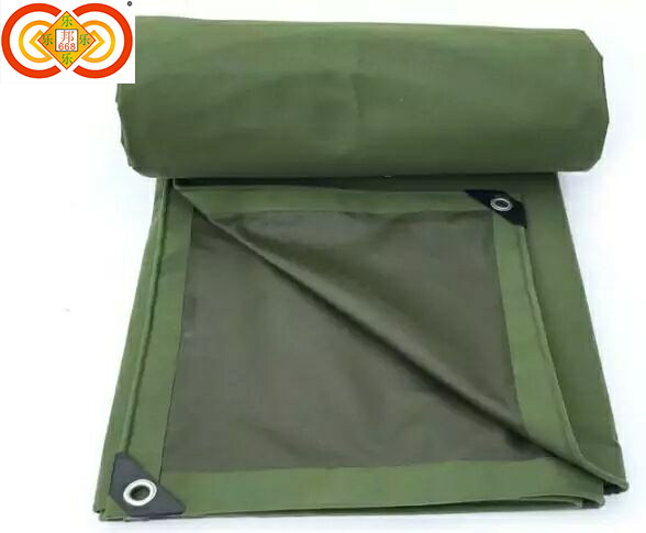 Manufacturer direct sale outdoor thickened canvas waterproof and waterproof tarpaulin petrol van awning cloth canopy customized