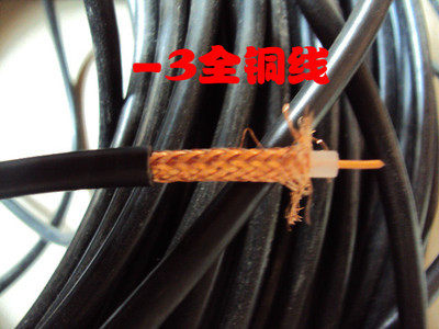 SYV-50-3-1 50 Euro frequency line RG58 50-3 wire pure copper feed wire Coaxial cable pure copper core wire