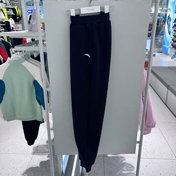 Anta Children's Girls' Fleece-Lined Sports Pants 024 Winter New Style for Older Children, Fleece-Lined Warm Pants 362446719