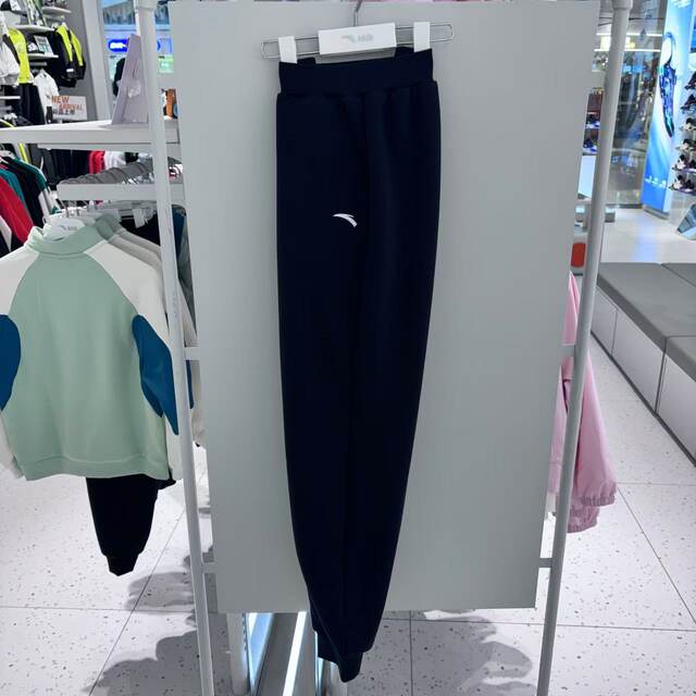 Anta Children's Girls' Fleece-Lined Sports Pants 024 Winter New Style for Older Children, Fleece-Lined Warm Pants 362446719