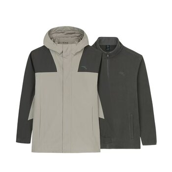 Anta Jacket Men's Two-Piece Set 2024 Outdoor Winter Sports Warm Woven Top 152447629