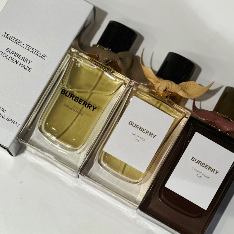 Small Quantity of Simple Packaging Burberry Haute Couture Manor Tea Party Dawn Golden Mist Tudor Rose 100ml