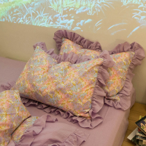 (Homestead Posture) Dreamy Unicorn Purple LOVELY PURE COTTON TWILL WITH FOUR PIECES OF BED LINEN YU Cotton