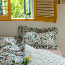 (Homestead Posture) Fa Tian Garden Wind Rose Face Value Pure Cotton Twill Double Man Bed Single Quilt set of four sets of YU cotton