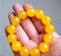 Yunnan Dragon Mausoleum Old Stock Yellow Dragon Jade Bracelet Chicken Oil Yellow Dragon Jade Buddha Pearl Jade Hand Strings Yellow Dragon Jade Bracelet Hand