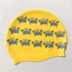 BY dành cho người lớn Phim hoạt hình gốc Cua Ung thư Mũ bơi silicone Màu trắng vàng Mũ không thấm nước Trẻ em Phù hợp