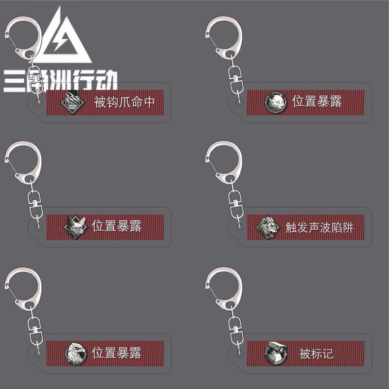 Delta Force Game Peripheral Keychain Game Prompt Tag Acrylic Backpack Pendant Accessory