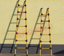 Ke Electric new round tube insulation ladder insulation straight ladder insulation single ladder glass fiber reinforced plastic ultra-light insulation electrical engineering ladder