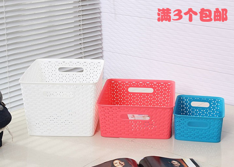 Large number braided containing basket with lid clothing finishing basket Miscellaneous Basket Tabletop Toy Containing basket Special price