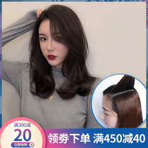 Real hair pad hair inner fluffy device thickened on both sides invisible one piece top pad hair root wig