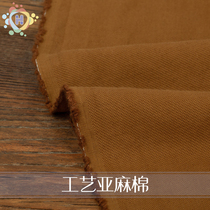 Sand washing process flax cotton fabric material Gothic dress custom design pants dress cotton linen fabric Elegant Linen