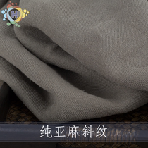 Pure Flax Twill Wash Water Cloth High Pint Personality Clothing Design Studio Fabric Buy