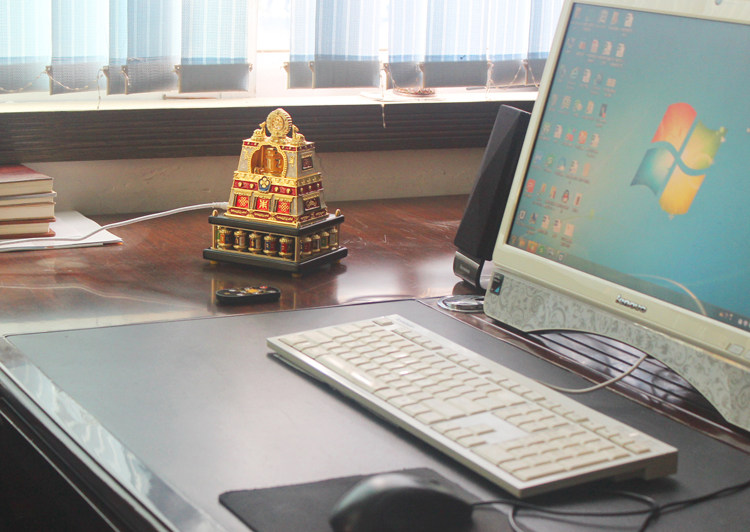 Молитвенный барабан 德田转经轮   电动转经轮 福德宝 祈福 招财 转运 办公 家居用品