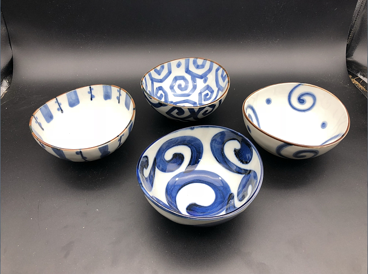 Microflawless Japanese imported ceramic rice bowls Multipurpose bowl Bowl Boat Type Bowl Japan Profiled Bowl Salad Bowl Small Dish Bowl