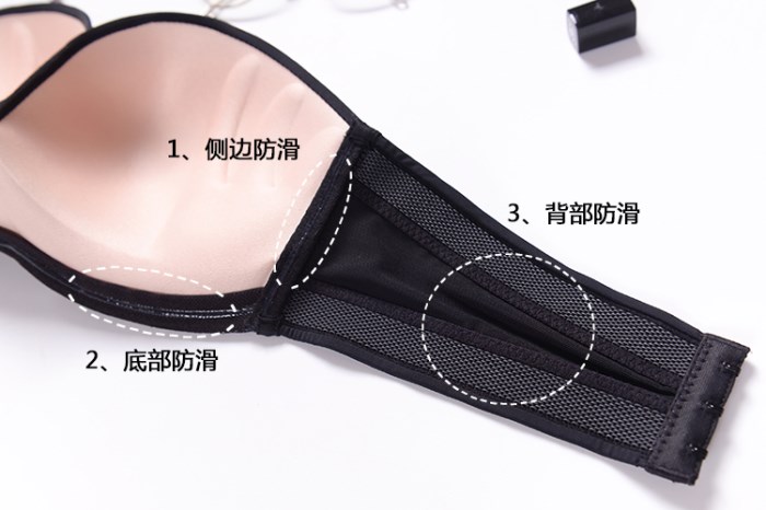 Một nửa cup chống trượt áo ngực phần mỏng đồ lót phụ nữ tập hợp áo ngực gợi cảm mà không có vòng thép từ vai áo ngực vô hình áo ngực thể thao