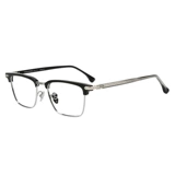 木川 Чистый титан ультра -светлые очки рамки ретро -наука и инженерные мужчины с большим лицом, женская раковина, полуфабрикат с миопией.