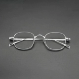 Мудюанские японские маленькие рамки ретро литературно -все -в одном полном чистом титановом очках