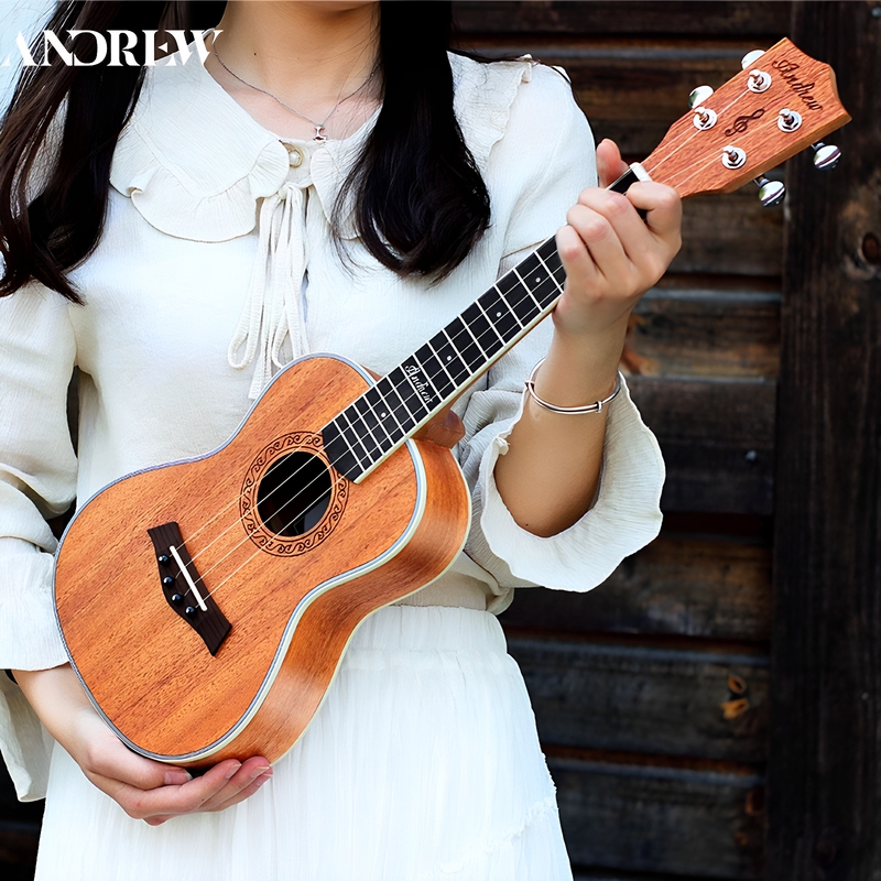 Andrew Ukulele Beginner Instrument for Girls and Boys 23inch Student Ukulele Children's Small Guitar Andrew Ukulele Beginner Instrument for Girls and Boys 23inch Student Ukulele Children's Small Guitar