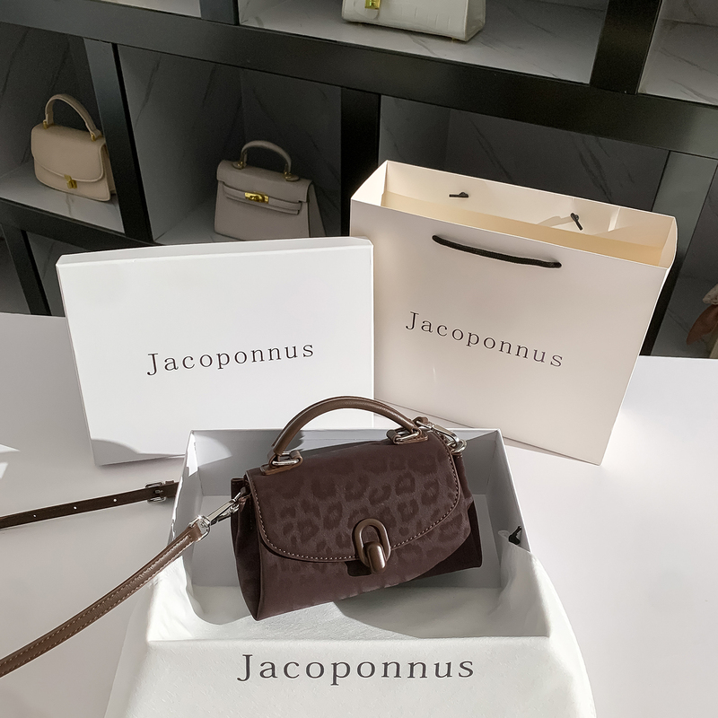 Genuine Leather Leopard Print Brown Mobile Phone Bag for Women, Cross-Body 2026 New Style, High-End, Light Luxury, Niche, Work Commute Handbag Genuine Leather Leopard Print Brown Mobile Phone Bag for Women, Cross-Body 2026 New Style, High-End, Light Luxury, Niche, Work Commute Handbag