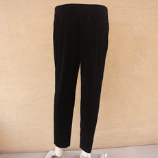 Одежда для дам 一品奴妈妈装春装丝绒中老年九分女裤中腰松紧弹力中老年休闲裤子