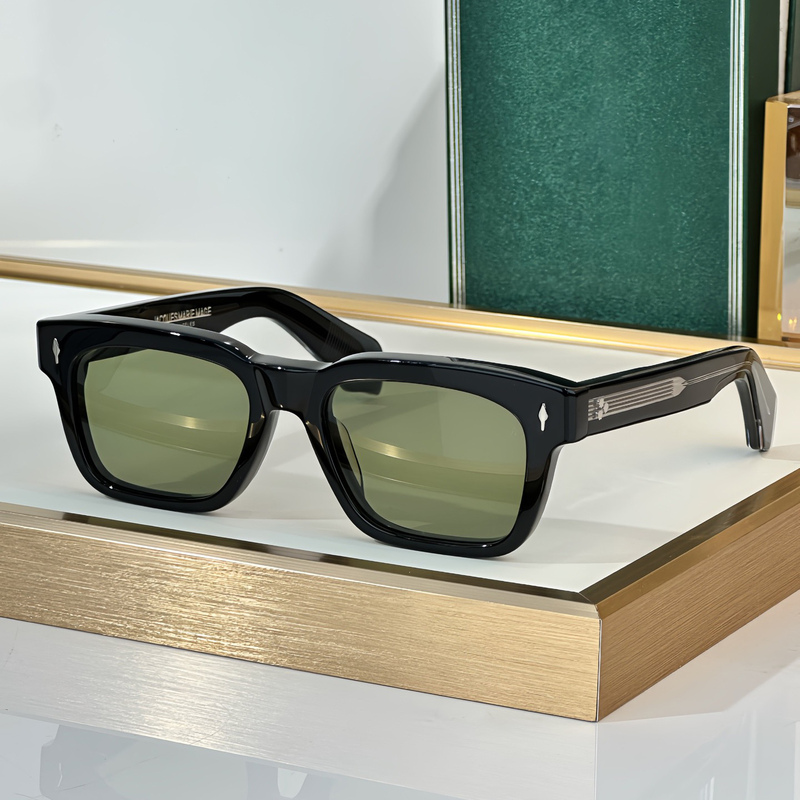 Japanese Handmade Jmm Molino51 Precious Metal Wire Core Photochromic Square Frame Sunglasses for Men Polarized Sunglasses