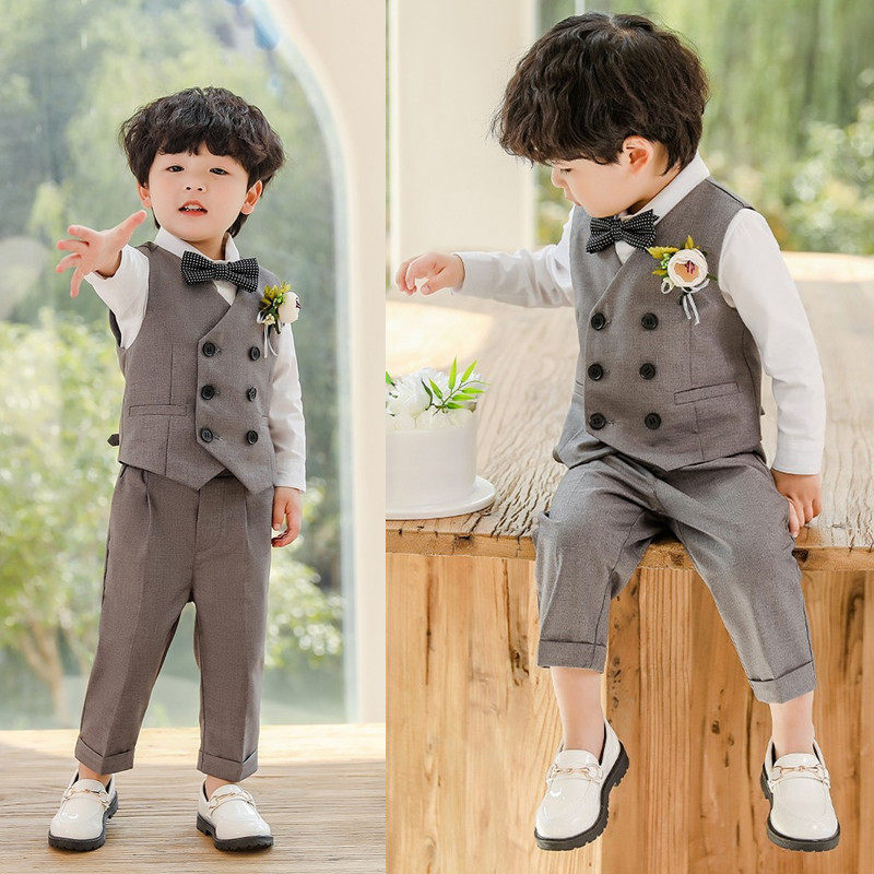 Boy suit Summer Boy Baby Summer Summer Baby Summer Flower Child Wedding Bride Boy Marching Dress