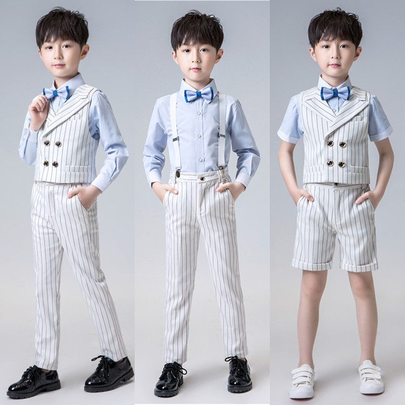 Boy little Host Costume Gown Summer Children Suits Suit Boy West Suit Piano Violin Out