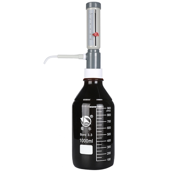 Bottle Mouth Dispenser, Adjustable Quantitative Liquid Dispenser, Comes with Transparent/Brown Glass Bottles and Plastic Bottles, 0-25ml Sleeve Type, 250, 500, 1000, 2000ml Continuous Dispenser, Dosing Device