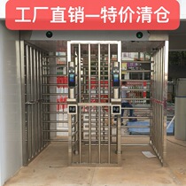 Full-height turnstile Construction site real-name system face recognition three-roll gate Station community single-door cross gate Prison access control