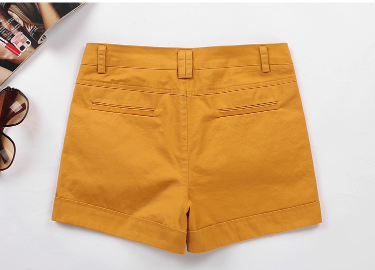 Mùa hè mới trắng size lớn quần short nữ phiên bản Hàn Quốc của quần lọt khe nữ quần lọt khe hoang dã 2018 quần cotton nóng bỏng