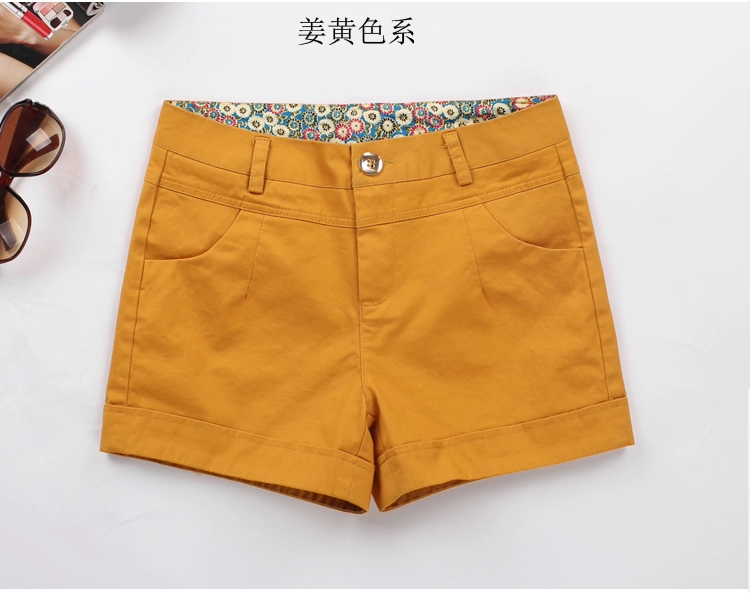 Mùa hè mới trắng size lớn quần short nữ phiên bản Hàn Quốc của quần lọt khe nữ quần lọt khe hoang dã 2018 quần cotton nóng bỏng