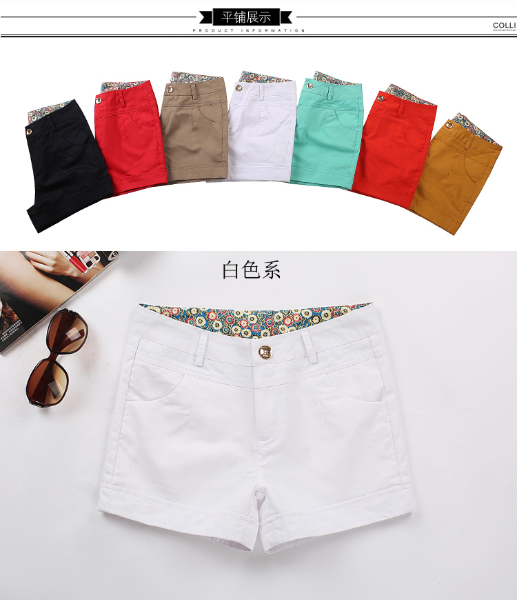 Mùa hè mới trắng size lớn quần short nữ phiên bản Hàn Quốc của quần lọt khe nữ quần lọt khe hoang dã 2018 quần cotton nóng bỏng quần lửng nữ hàn quốc