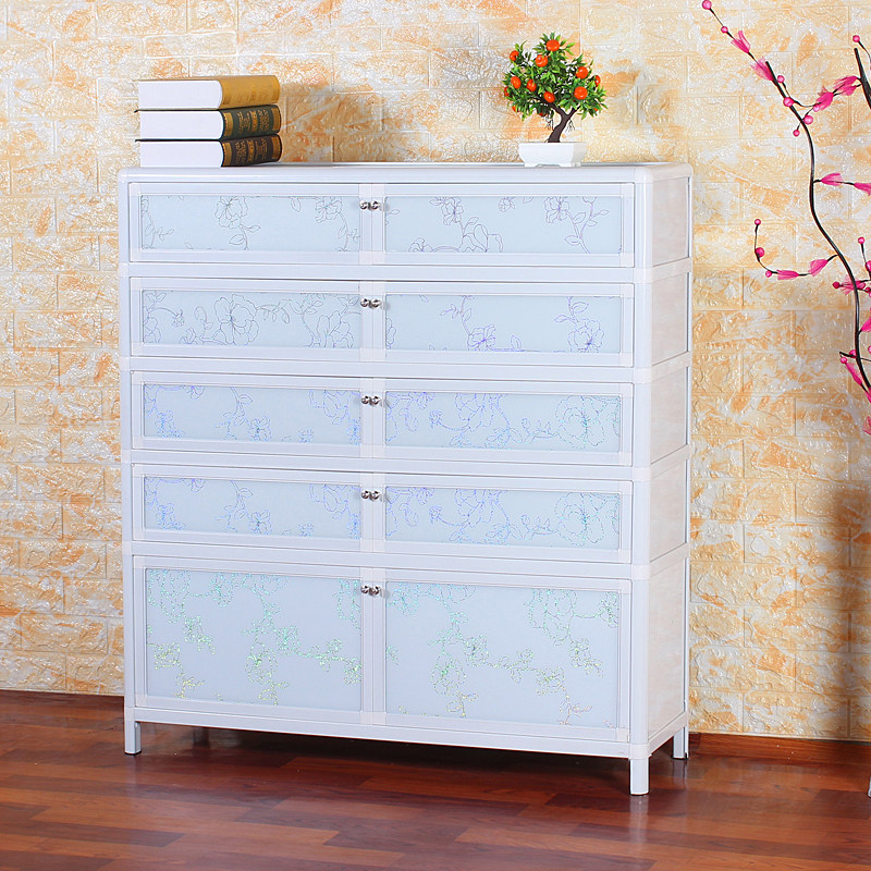 Aluminum alloy shoe cabinet household porch outdoor balcony sun proof and waterproof except odorous outdoor large capacity collection shoe frame