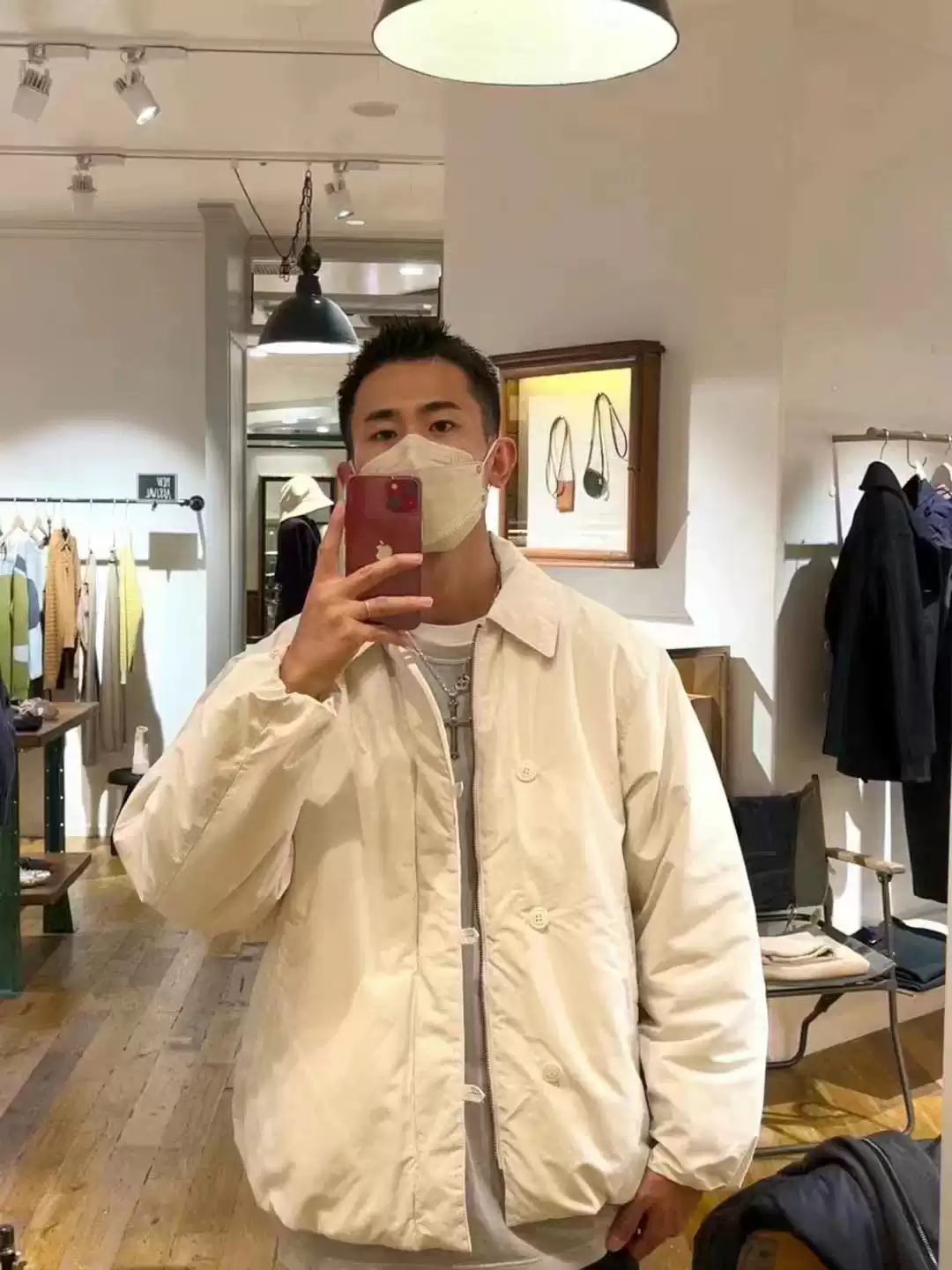 现货STEVEN ALAN PE DARUMA EX WTR JACKET法式军装棉服夹克22AW-淘宝