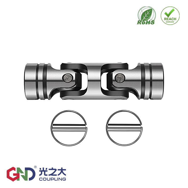 HZ02 double-section pin universal joint coupling fixed pin type cross shaft precision coupling high torque connector