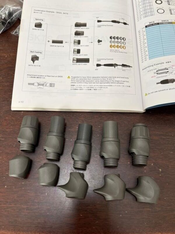 Japan FUJI FUJI SKTS SKSS GUN HANDLE STRAIGHT SHANK TWO-PIECE WHEEL SEAT ROAD SUB-RAFT ROD