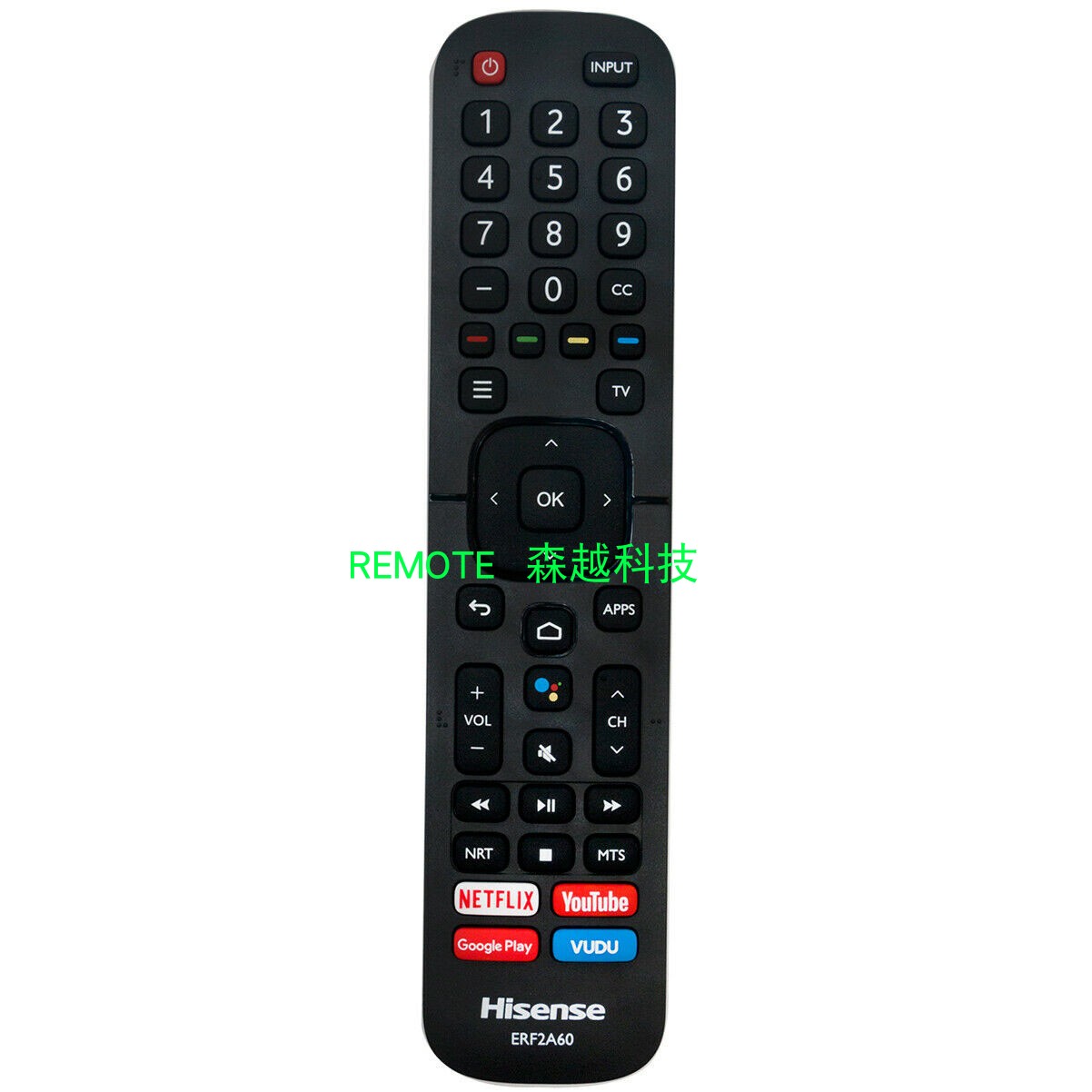 Universal Remote Control ERF2A60 Model for HISENSE LCD LED 4K TV