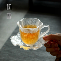 Petal Master Cup single cup female personality colored glass tea cup personal special high-end with handle small kung fu tea tea set